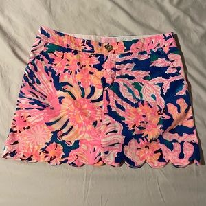 Lilly Pulitzer scalloped skort